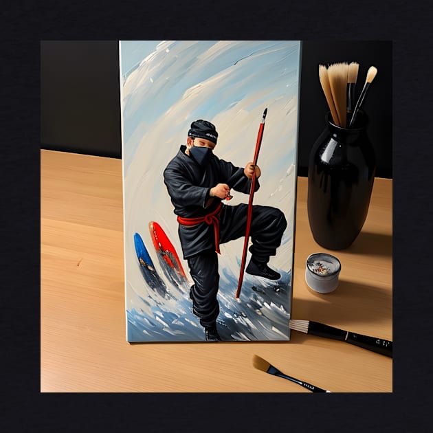 Brushstroke Shadows - The Painting Ninja by Salaar Design Hub